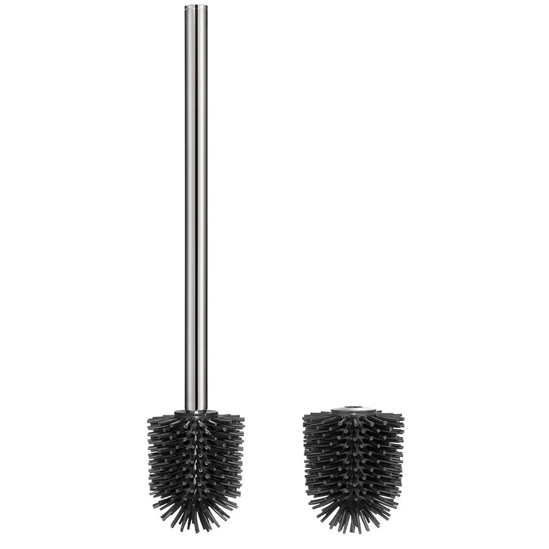 WC-Set (Griff Edelstahl matt + 2 x Kopf Silikon schwarz) WC-Set (Griff Edelstahl matt + 2 x Kopf Silikon schwarz)