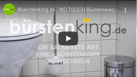 WC-Bürstenkopf Silikon NO TOUCH schwarz