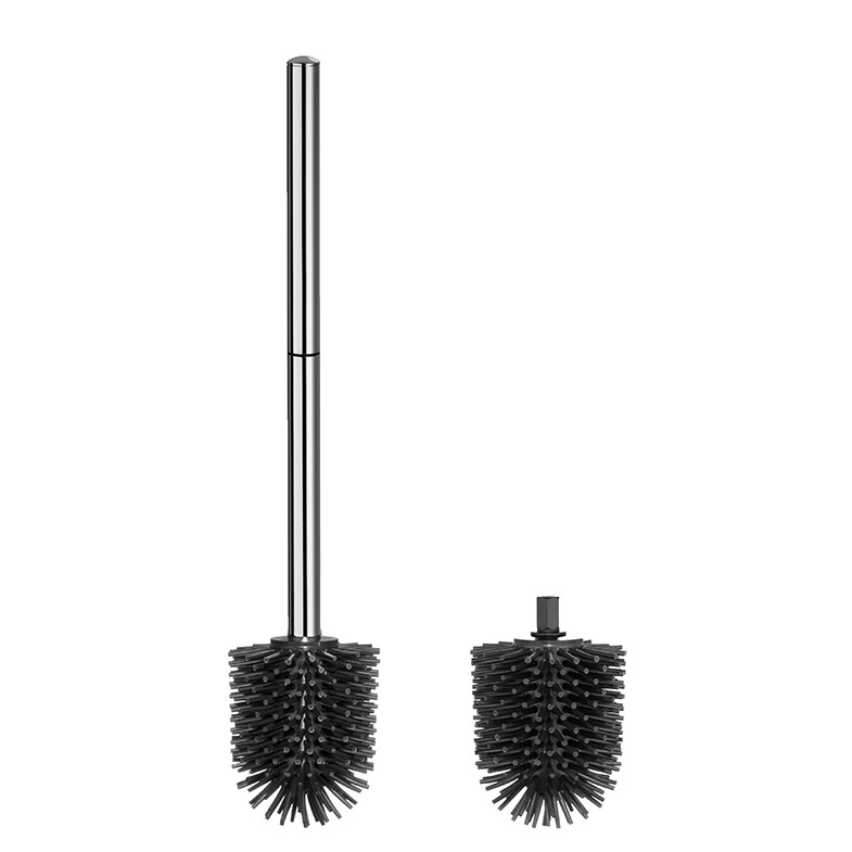 WC-Set NO TOUCH (Griff verchromt + 2 x Kopf Silikon schwarz) WC-Set NO TOUCH (Griff verchromt + 2 x Kopf Silikon schwarz)